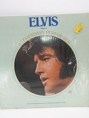 1976 Elvis Presley A Legendary Performer LIVE vinyl LP Album Record W/ Book